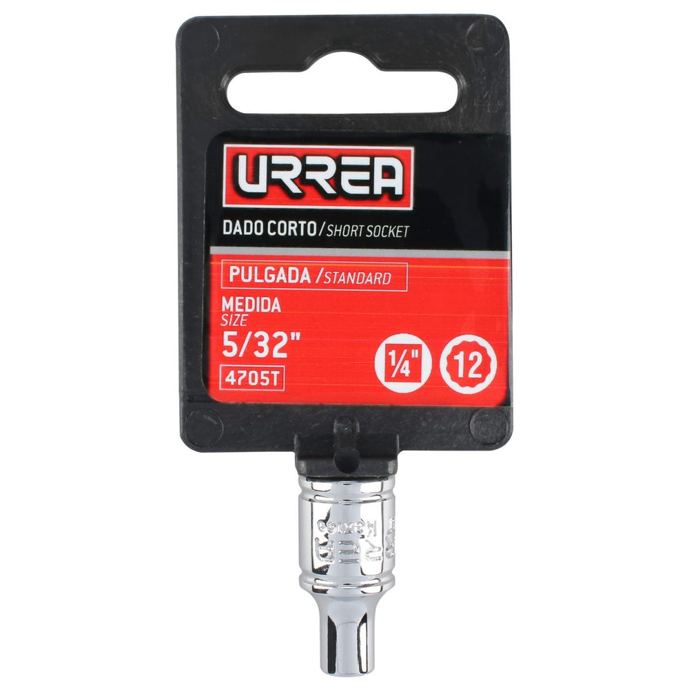 Dado cuadro de 1/4", 12 puntas, en pulgadas, 5/32" Urrea 4705T - imagen 5