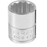 Dado cuadro de 1/4", 12 puntas, en pulgadas, 9/16" Urrea 4718T - imagen 2