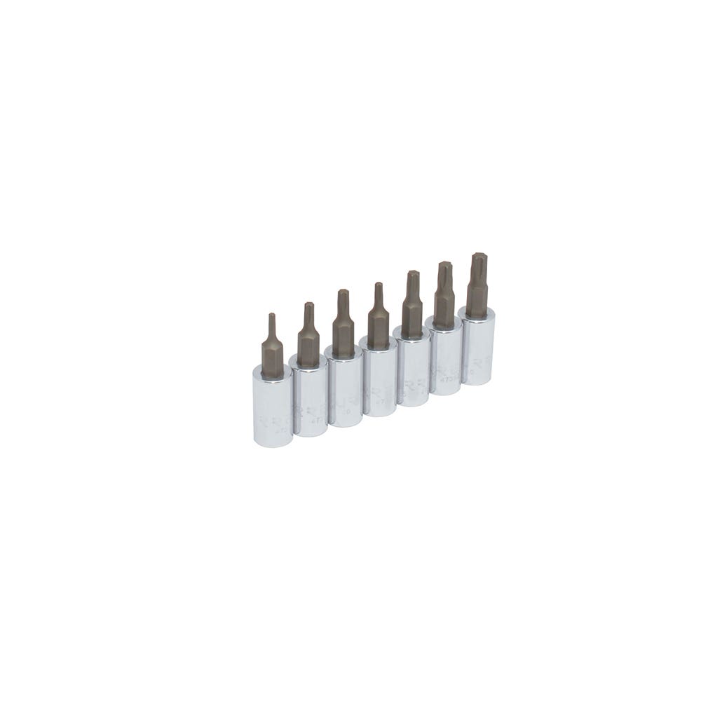Juego de dados con punta torx cuadro de 1/4", 7 piezas Urrea 4739C
