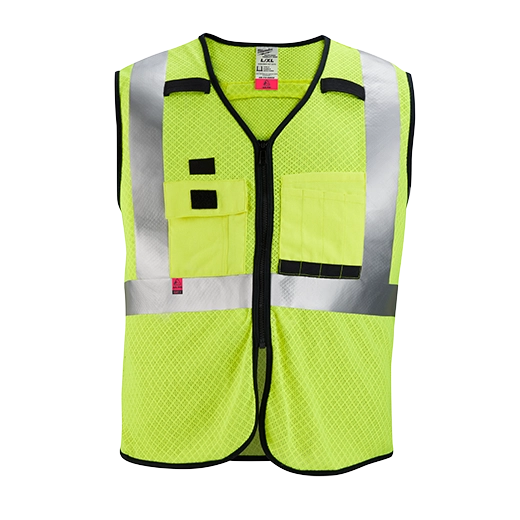 Chaleco de seguridad de malla amarilla de gran visibilidad clase 2 AR/FR Cat. 1: 2XL/3XL Milwaukee 48-73-5203