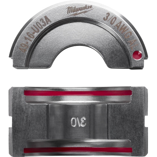 Troquel en U para conectores 3/0 de aluminio Milwaukee 49-16-U03A