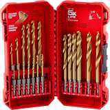 Juego de brocas de titanio métricas SHOCKWAVE Impact Duty™ RED HELIX™ de 19 piezas Milwaukee 48-89-4860
