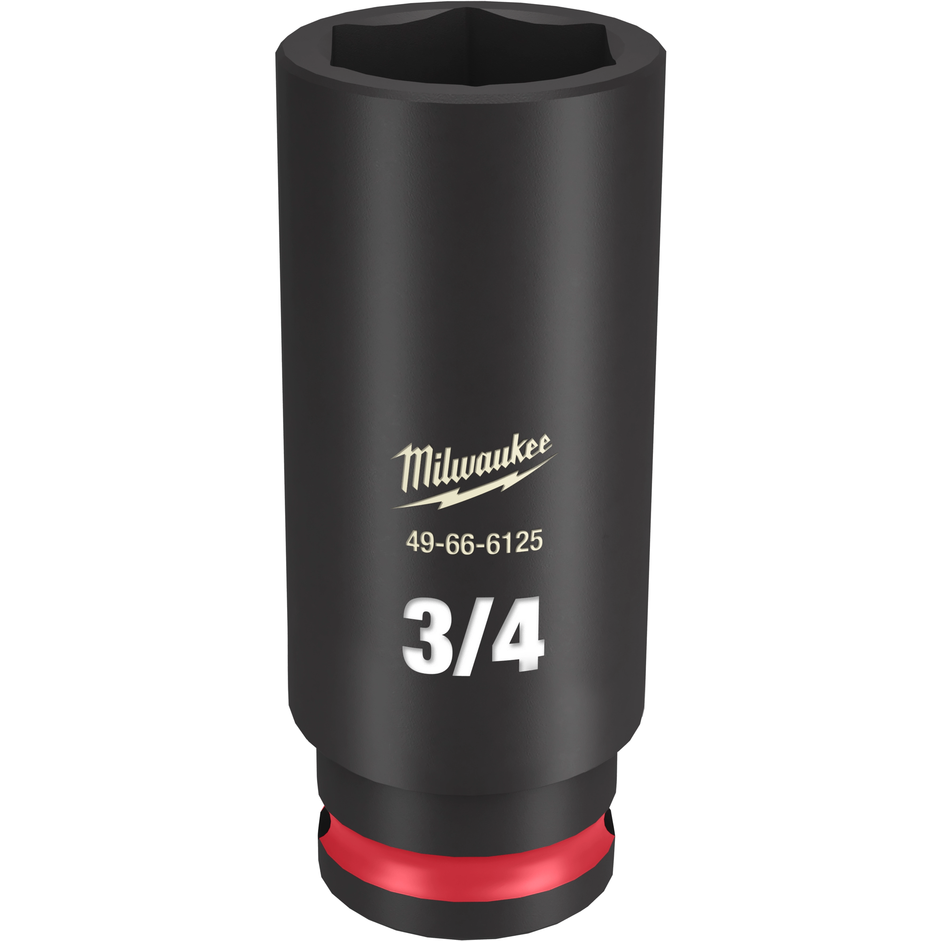 Cubo profundo de 3/4" con boca de 3/8" de 6 puntas SHOCKWAVE Impact Duty™ Milwaukee 49-66-6125