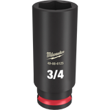 Cubo profundo de 3/4" con boca de 3/8" de 6 puntas SHOCKWAVE Impact Duty™ Milwaukee 49-66-6125