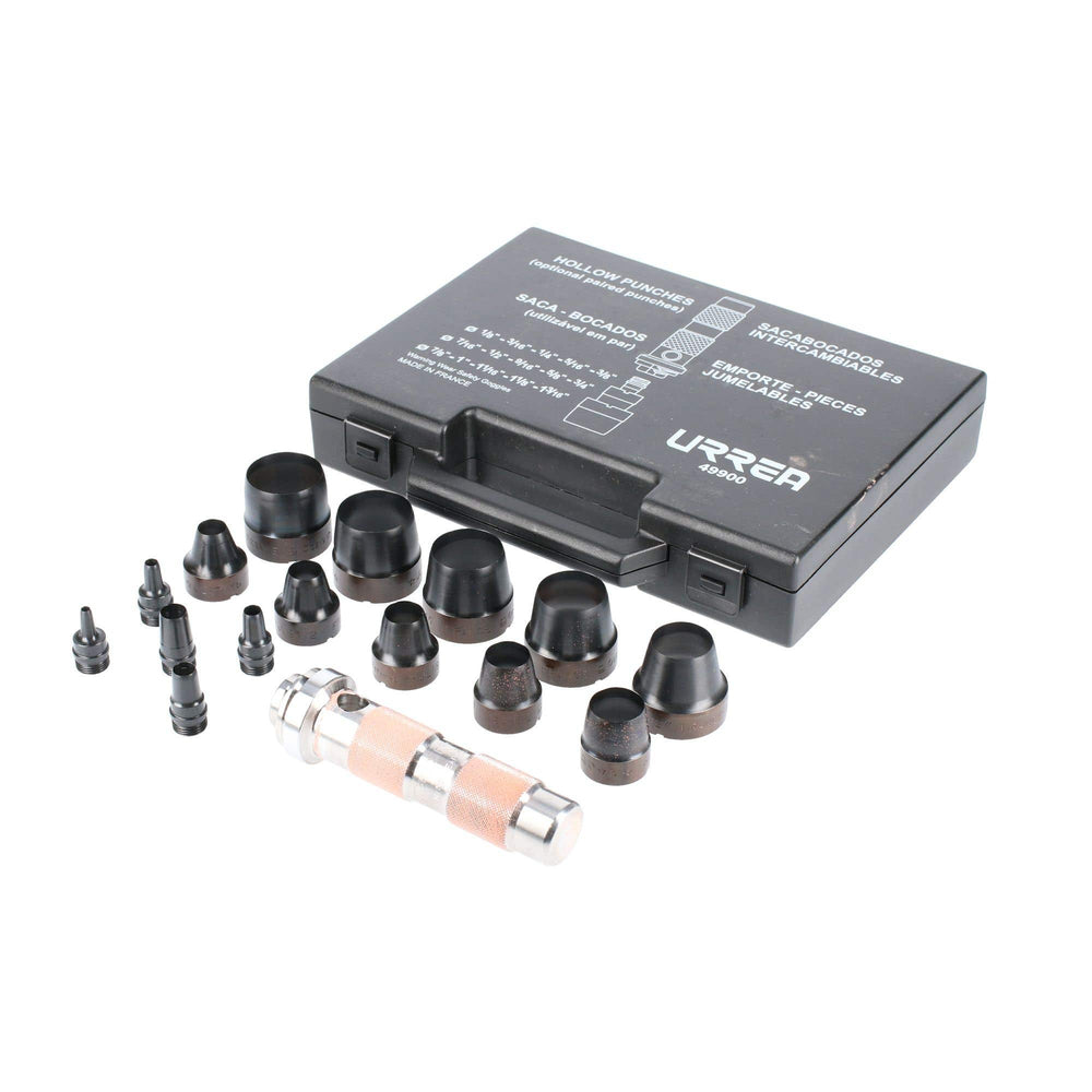 Juego de sacabocados de 1/8" a 1-3/16", 16 piezas Urrea 49900 - imagen 3