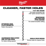 BROCA ESPIRAL (AUGER) 5/8" x 24" Milwaukee 48-13-6804 - imagen 4