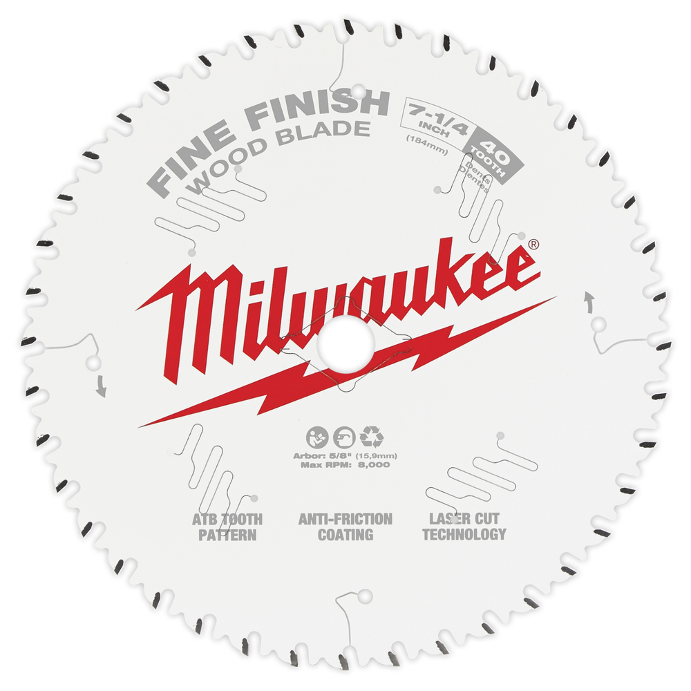 Hoja de sierra circular para acabado ultrafino de 12" y 100 T Milwaukee 48-40-1228