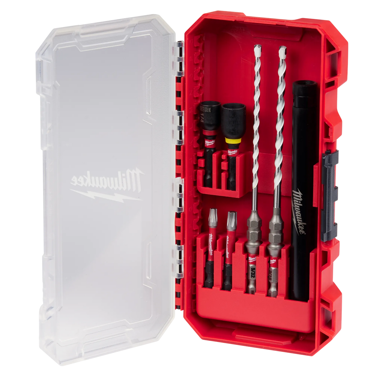 Juego de instalación de tornillos para hormigón con broca de carburo para múltiples materiales SHOCKWAVE Impact Duty™, 7 piezas Milwaukee 48-20-8877