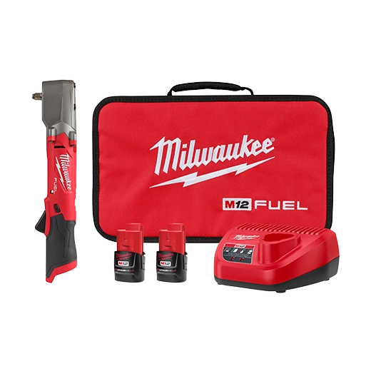 Kit de llave de impacto en ángulo recto M12 FUEL™ de 3/8" con anillo de fricción Milwaukee 2564-22
