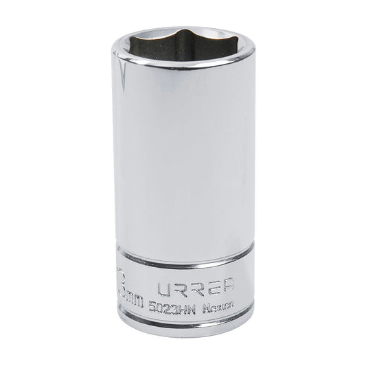 Dado largo cuadro de 3/8", 6 puntas, métrico, 23 mm Urrea 5023HM