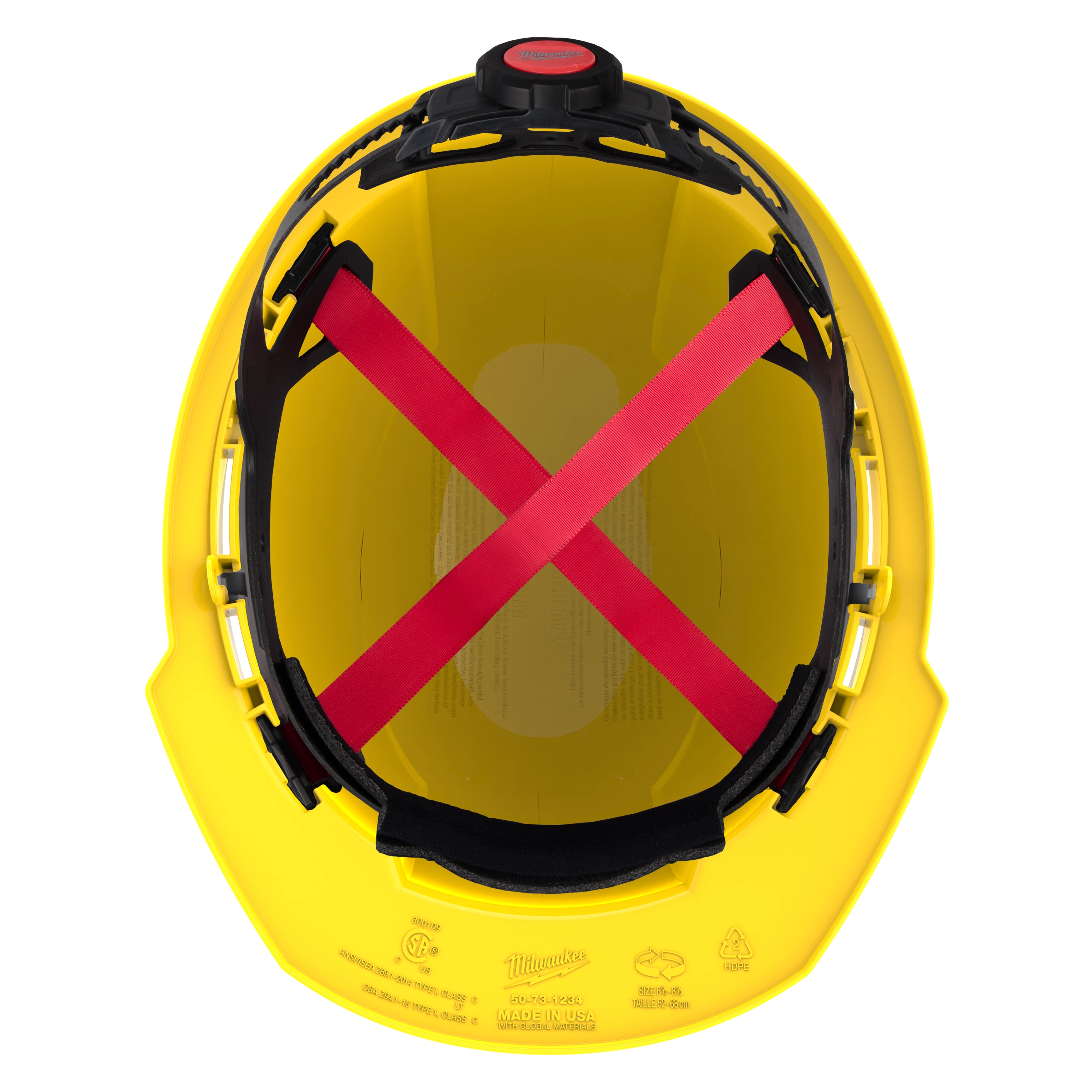 Casco con ala delantera amarillo con suspensión de trinquete de 4 puntos BOLT™ (EE. UU.): Tipo 1, Clase E Milwaukee 48-73-1102 - imagen 8