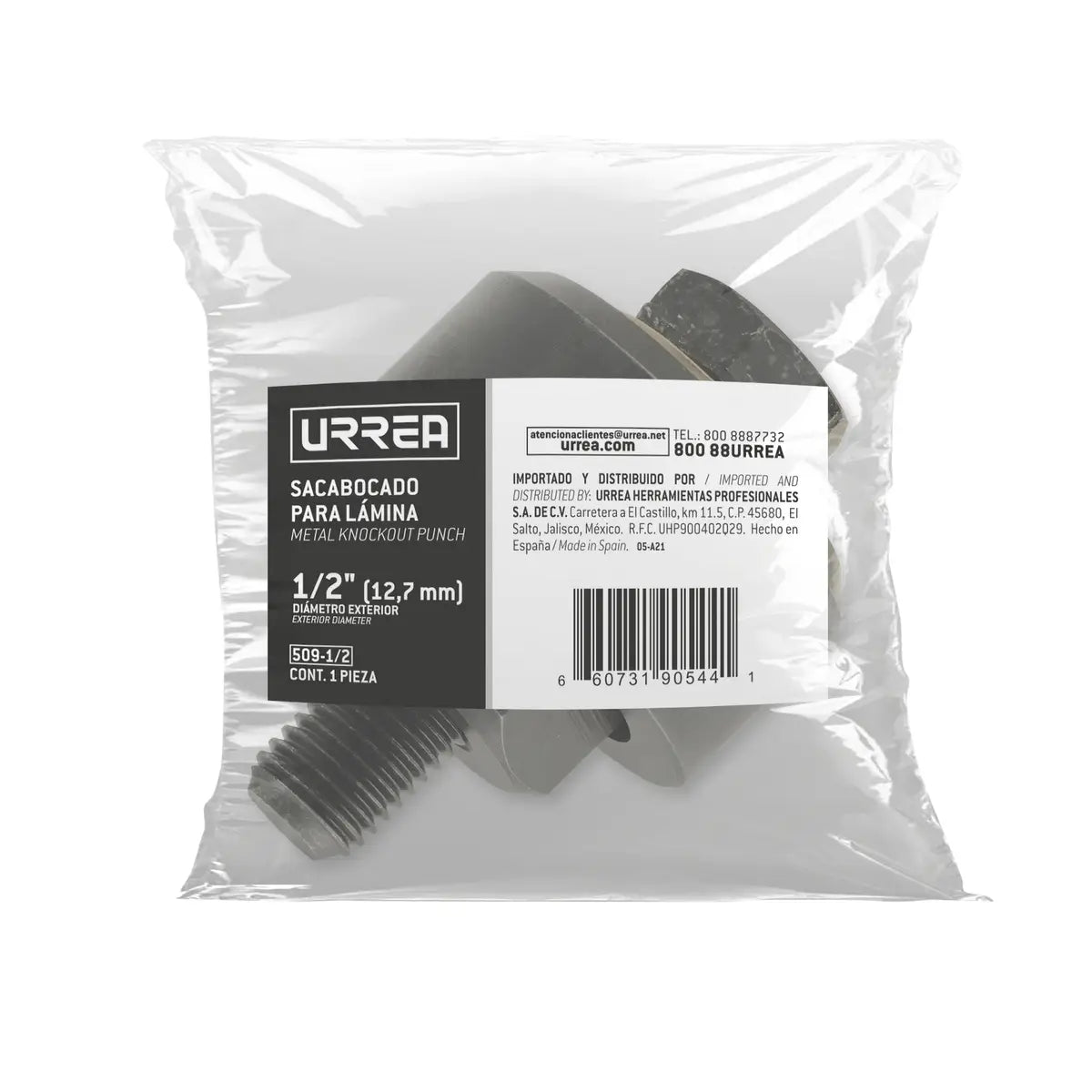 Sacabocados para lámina 1/2" Urrea 509-1/2