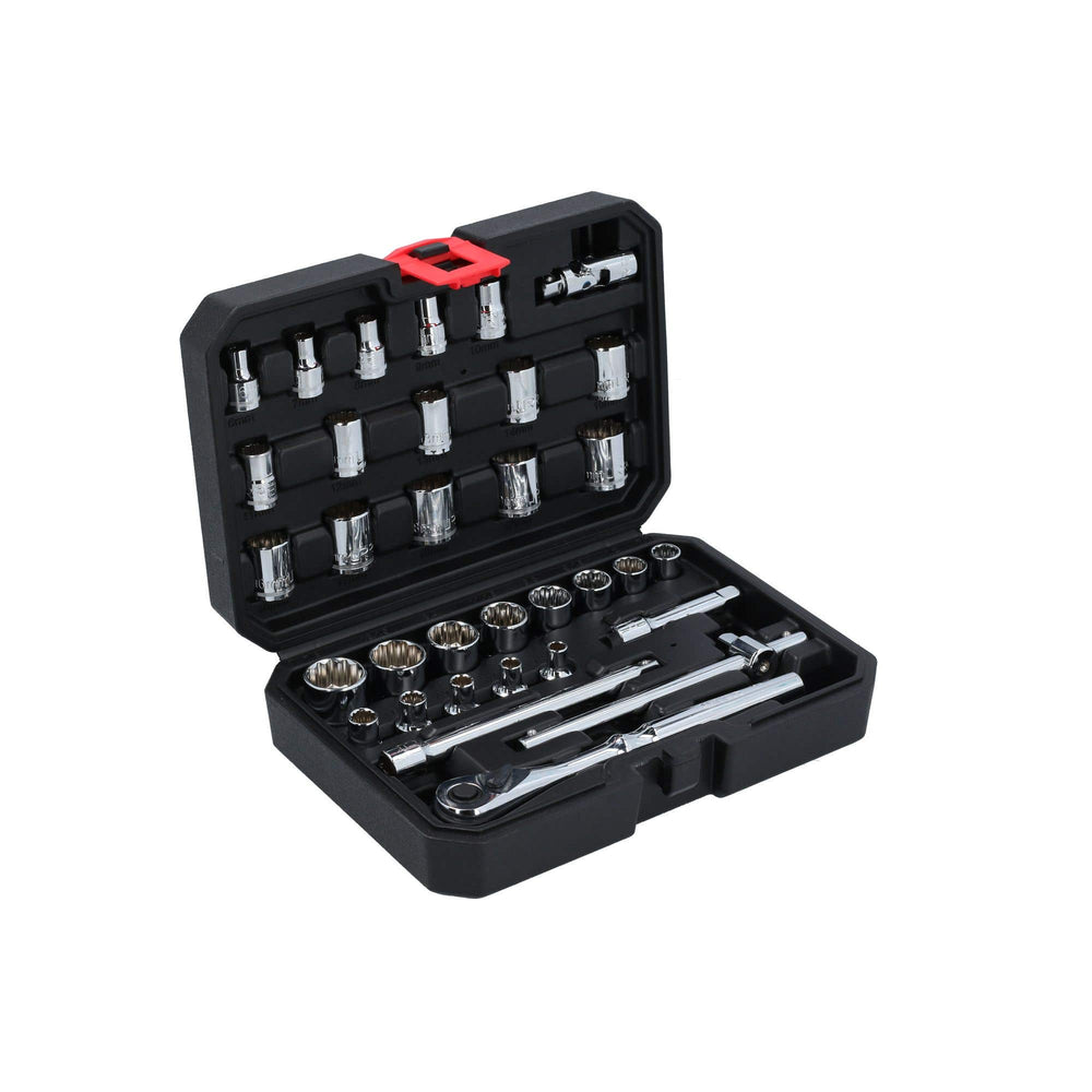Juego de dados y accesorios cuadro de 3/8" combinado, 33 piezas Urrea 5200CB - imagen 6