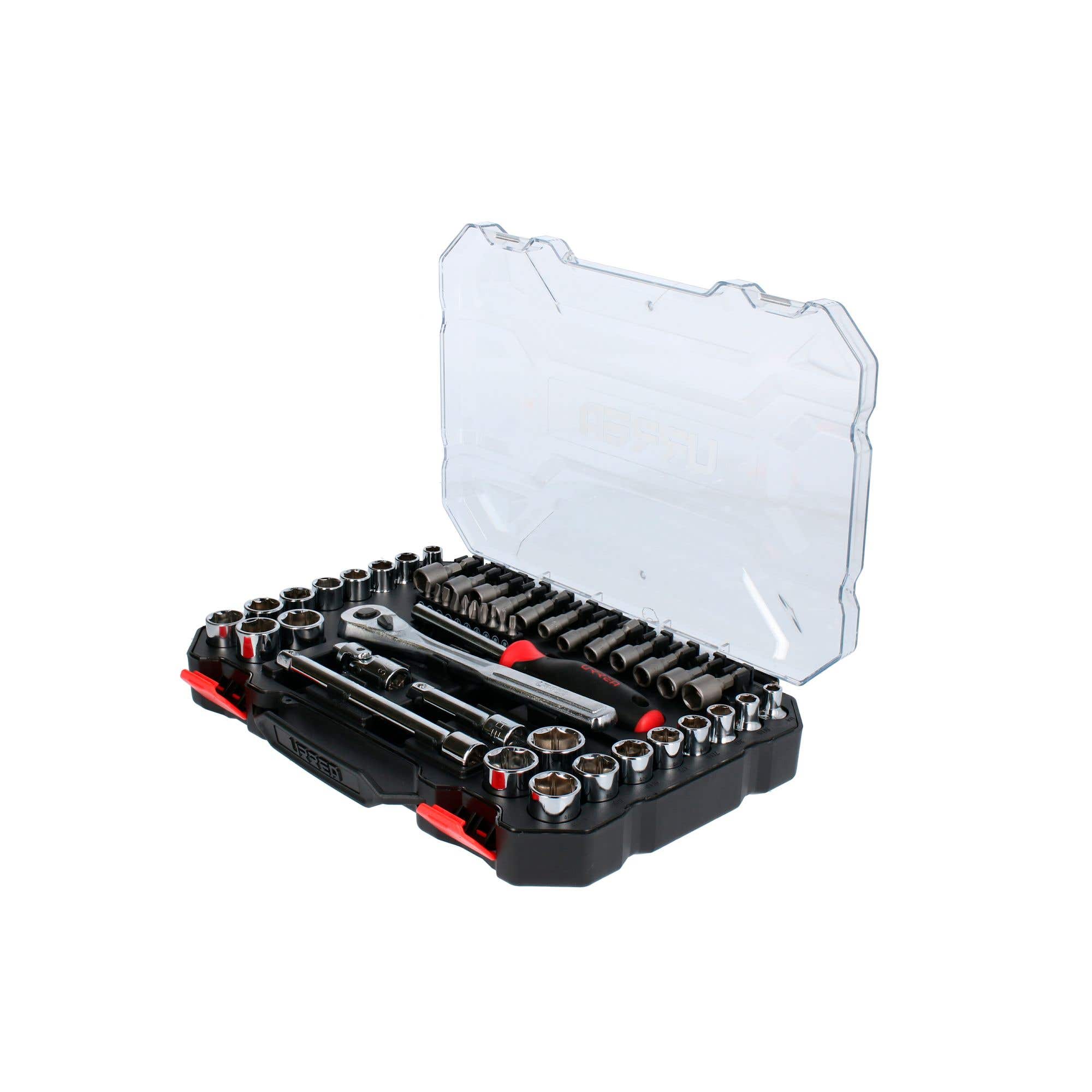 Juego de dados y accesorios cuadro de 3/8" combinado, 47 piezas Urrea 5201CD - imagen 5