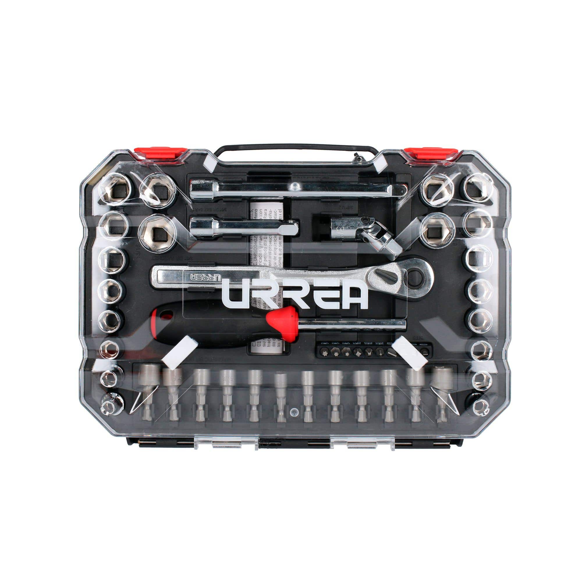 Juego de dados y accesorios cuadro de 3/8" combinado, 47 piezas Urrea 5201CD - imagen 6