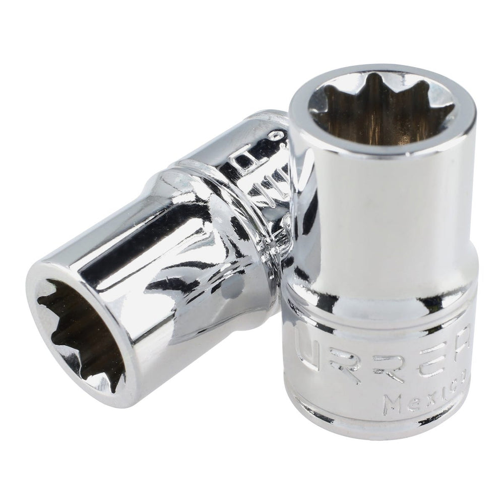 Dado cuadro de 3/8", 8 puntas, en pulgadas, 3/8" Urrea 5212S