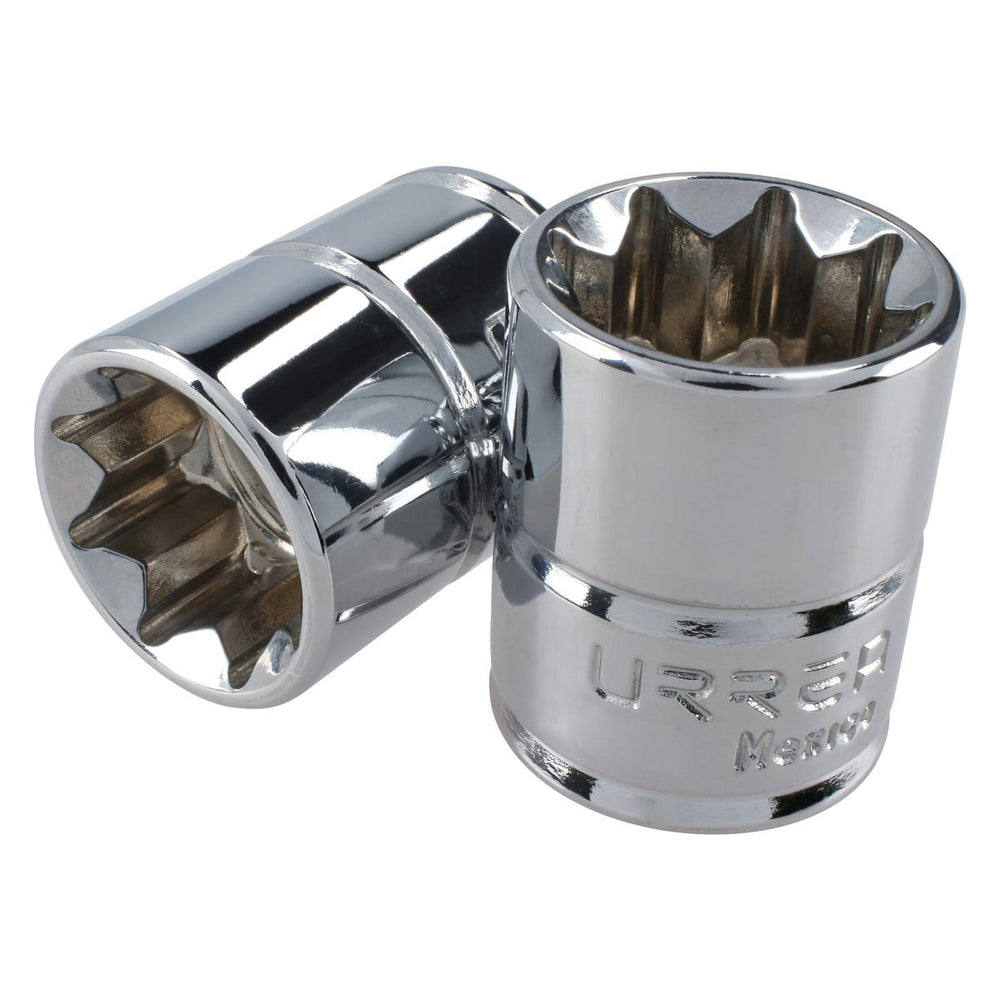Dado cuadro de 3/8", 8 puntas, en pulgadas, 1/2" Urrea 5216S