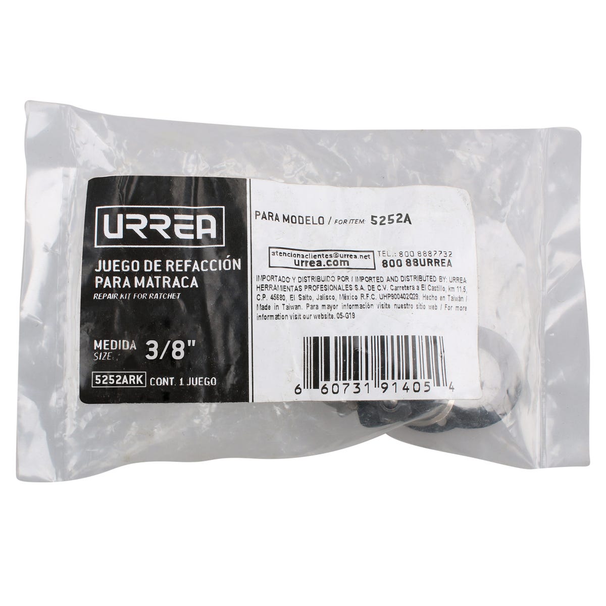 Juego de refacción para matraca reversible 5252A Urrea 5252ARK - imagen 3