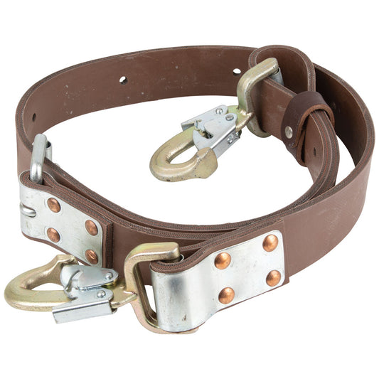 Bandola de liniero ganchos largo forjados y templados con seguro doble 1.6m Tulmex 5295-16DL