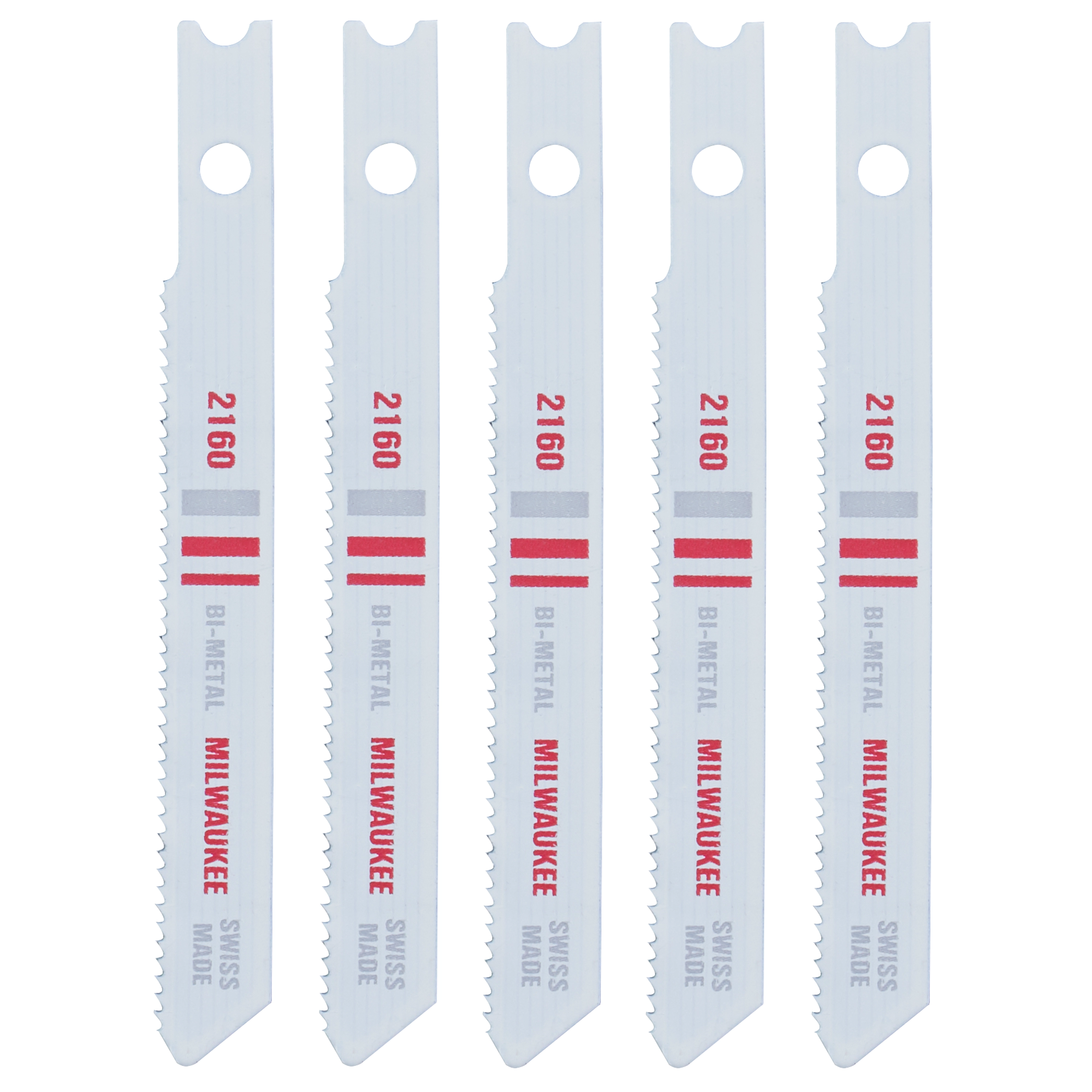Hoja bimetálica para sierra caladora de 2-3/4" 24 TPI (paquete por 5) Milwaukee 48-42-2160
