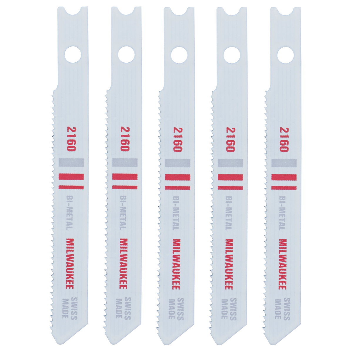 Hoja bimetálica para sierra caladora de 2-3/4" 24 TPI (paquete por 5) Milwaukee 48-42-2160