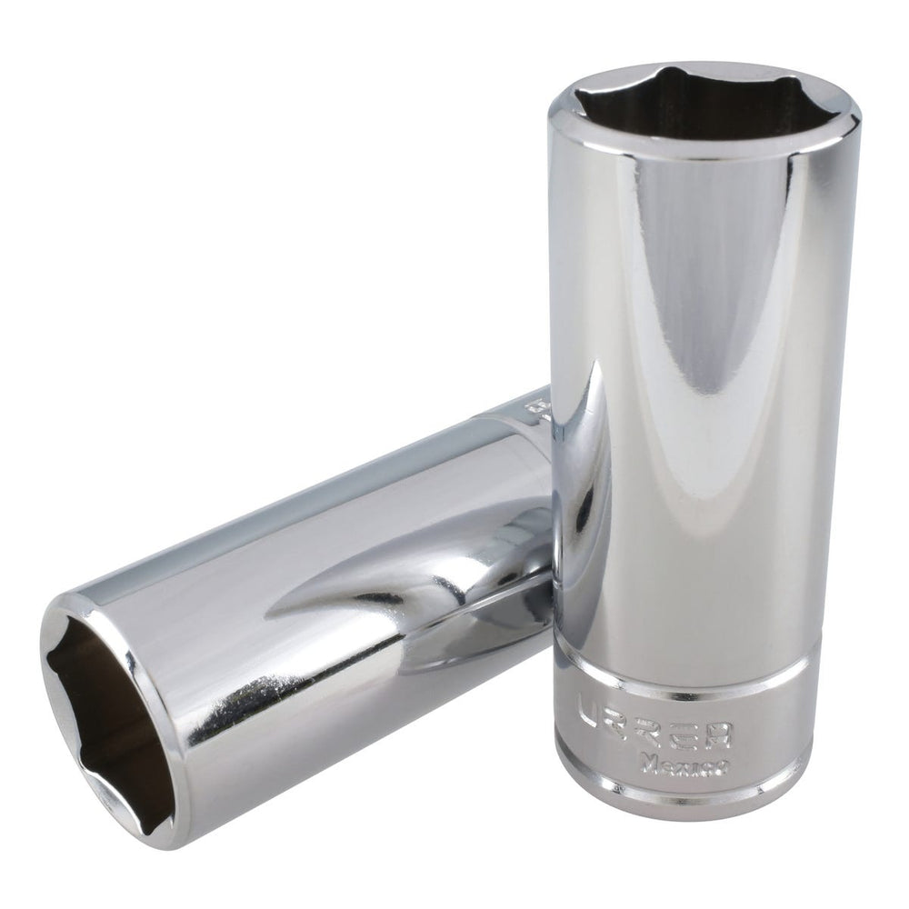 Dado largo cuadro de 1/2", 6 puntas, métrico, 23 mm Urrea 5323HM – imagen 2