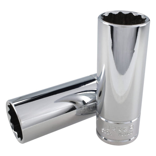 Dado largo cuadro de 1/2", 12 puntas, en pulgadas, 13/16" Urrea 5326