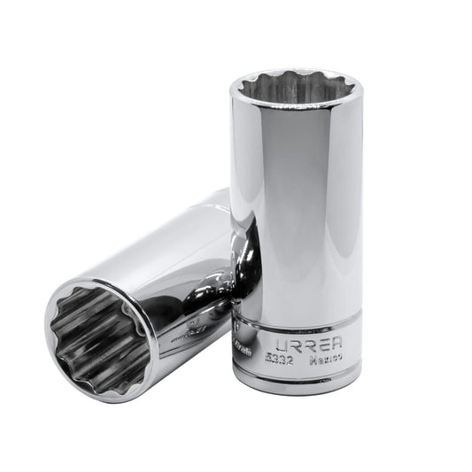 Dado largo cuadro de 1/2", 6 puntas, en pulgadas, 15/16" Urrea 5330H – imagen 2
