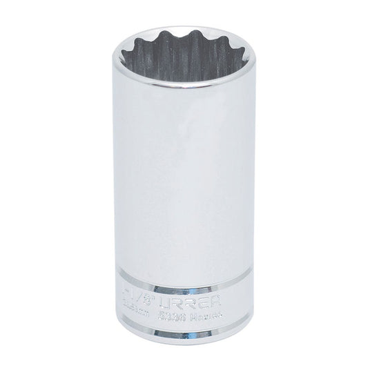 Dado largo cuadro de 1/2", 12 puntas, en pulgadas, 1-1/8" Urrea 5336 – imagen 2