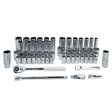 Juego de dados y accesorios cuadro de 1/2" combinado, 60 piezas Urrea 5400PD - imagen 3