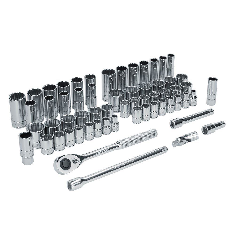 Juego de dados y accesorios cuadro de 1/2" combinado, 60 piezas Urrea 5400PD - imagen 4