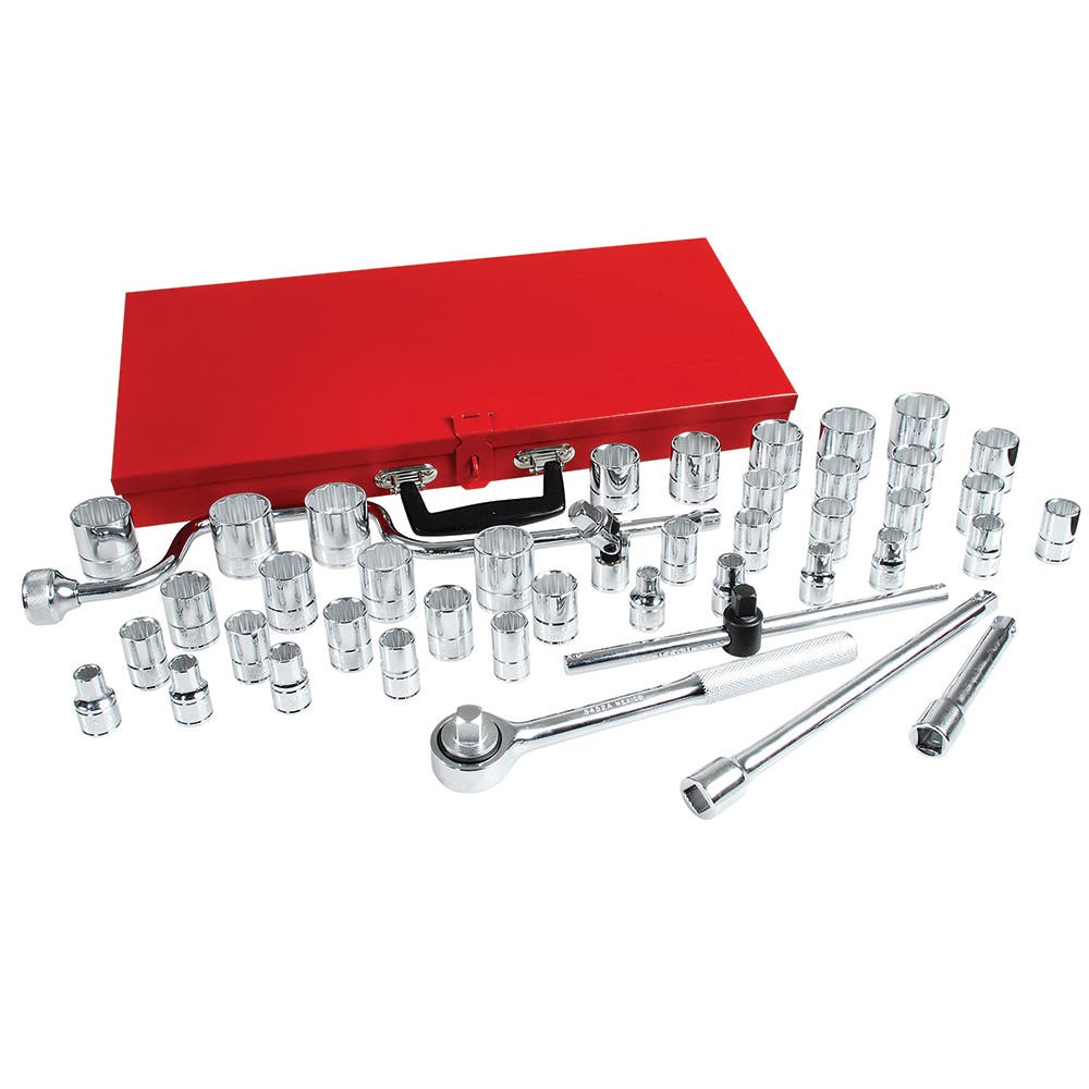 Juego de dados y accesorios cuadro de 1/2" combinado, 44 piezas Urrea 5400SM - imagen 2