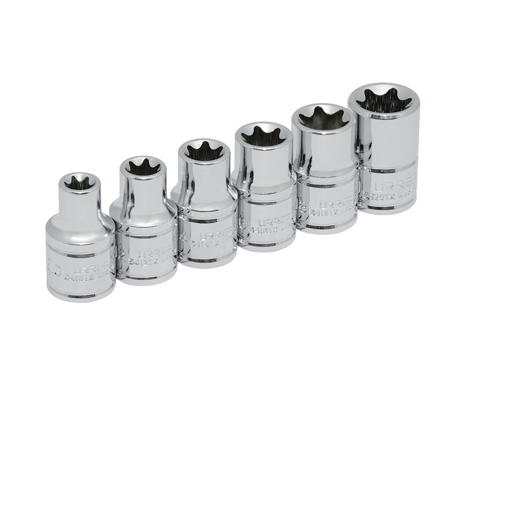 Juego de dados torx hembra cuadro de 1/2", 6 piezas Urrea 5400TX - imagen 2