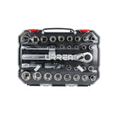 Juego de dados y accesorios cuadro de 1/2" combinado, 30 piezas Urrea 5401CD - imagen 6