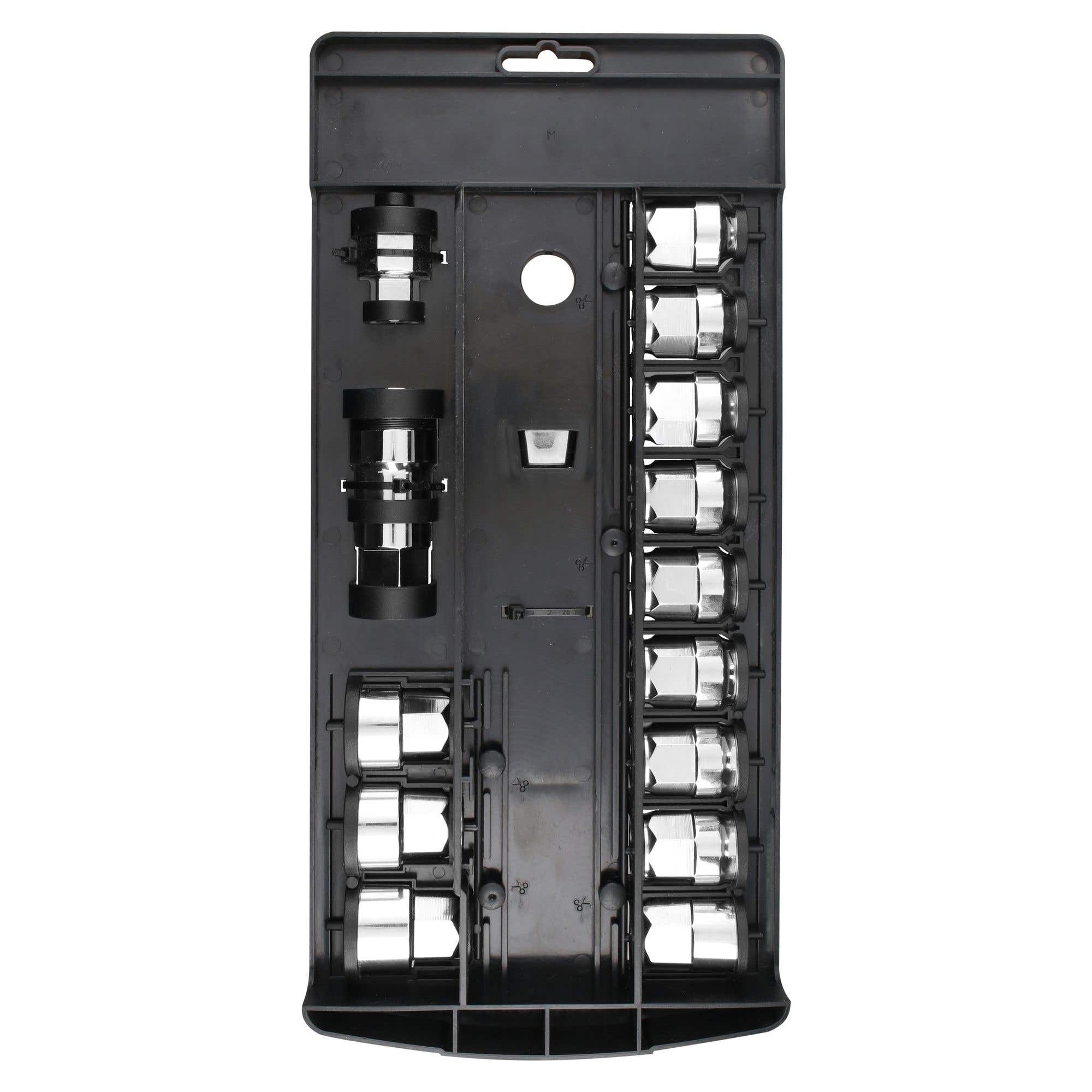 Juego de dados y accesorios cuadro de 1/2" Go-Through combinado, 15 piezas Urrea 5401GT - imagen 6