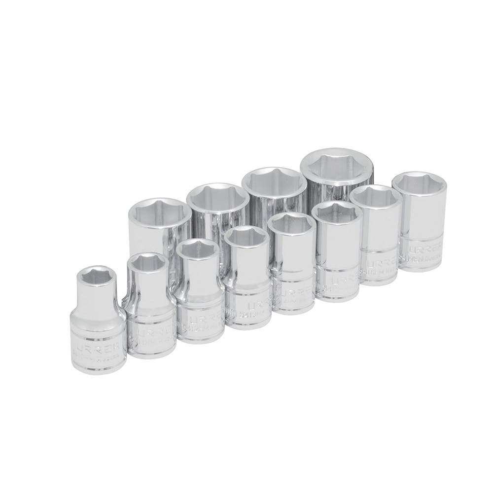 Juego de dados cuadro de 1/2", 6 puntas, métricos, 12 piezas Urrea 54213 - imagen 2