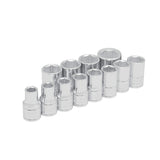 Juego de dados cuadro de 1/2", 6 puntas, métricos, 12 piezas Urrea 54213 - imagen 2