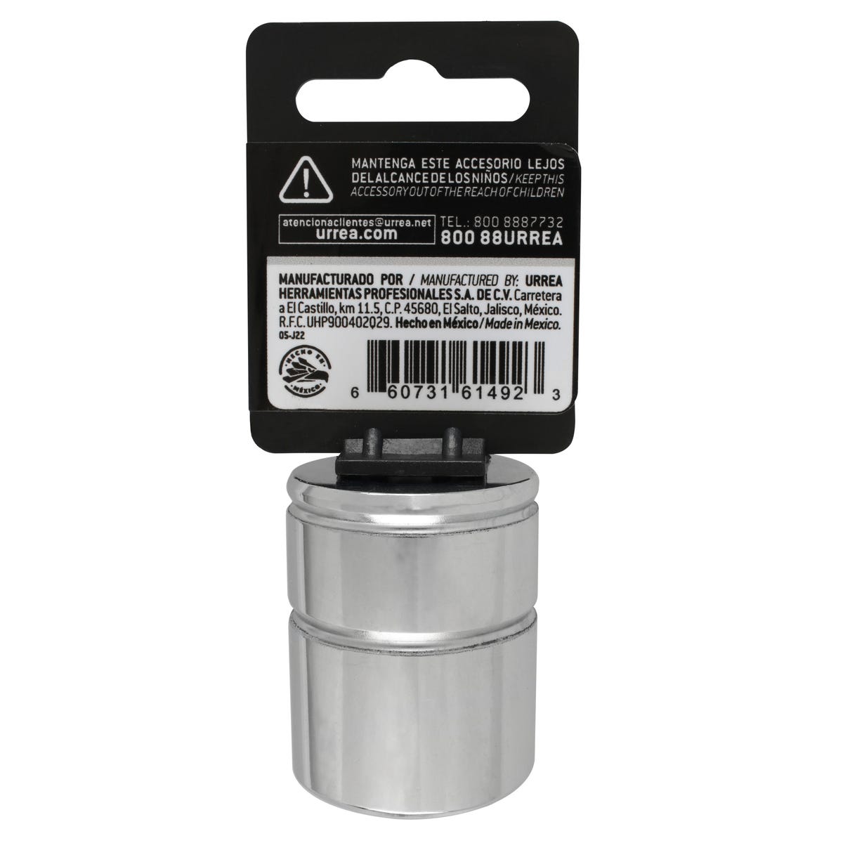 Dado cuadro de 1/2", 6 puntas, métrico, 22 mm Urrea 5422HM - imagen 6