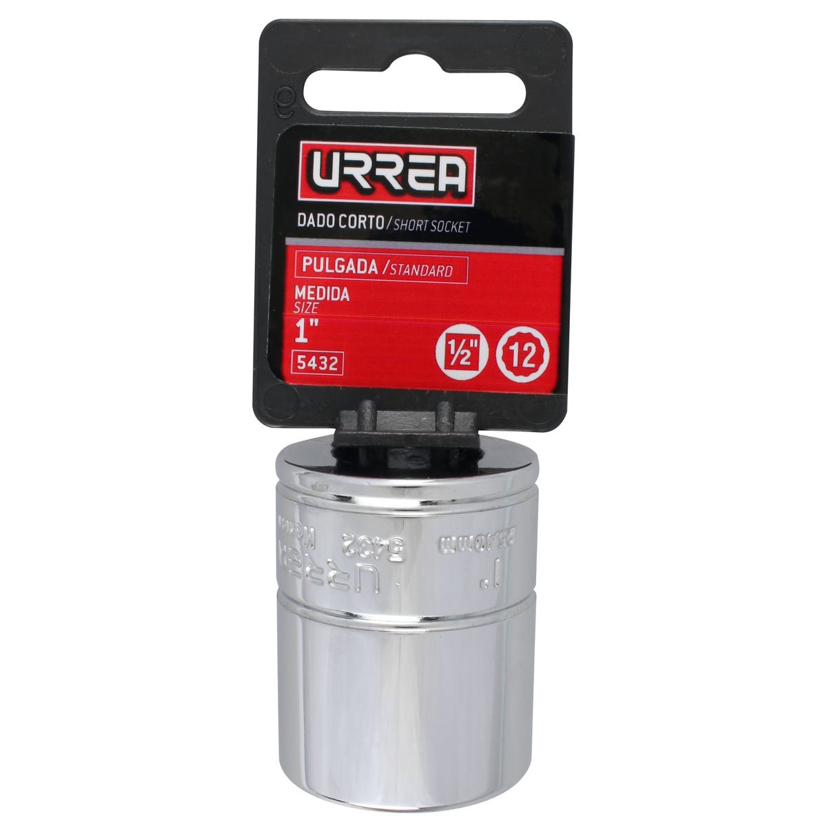 Dado cuadro de 1/2", 12 puntas, en pulgadas, 1" Urrea 5432 - imagen 5