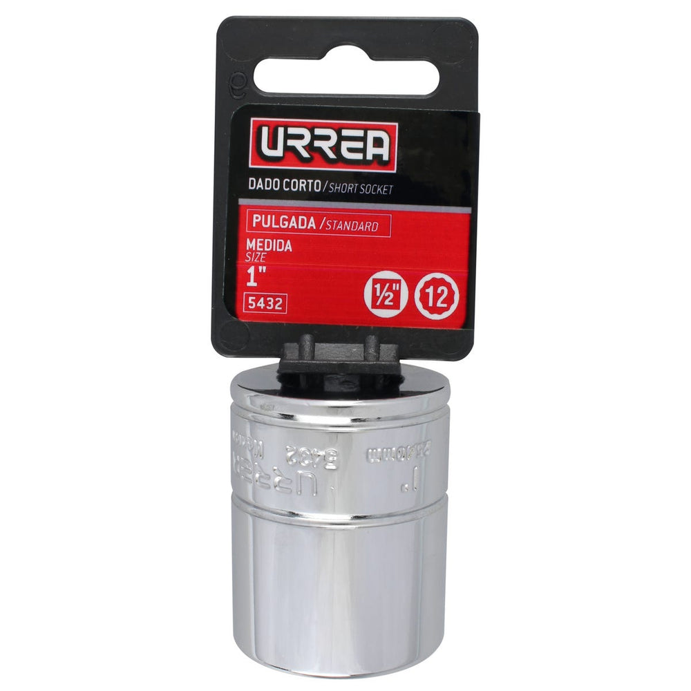 Dado cuadro de 1/2", 12 puntas, en pulgadas, 1" Urrea 5432 - imagen 5