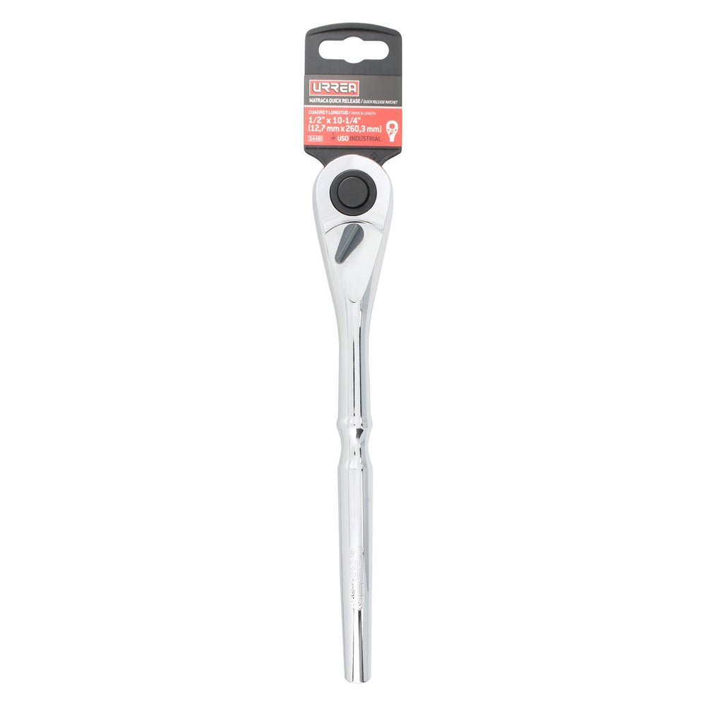 Matraca reversible cromada, quick release, para dado cuadro de 1/2" Urrea 5449I - imagen 2