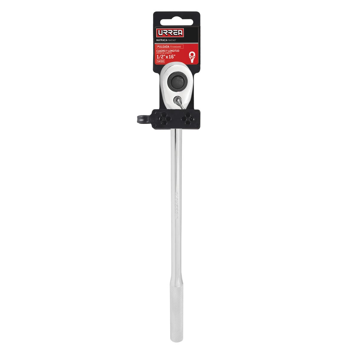 Matraca reversible mango largo, quick release, para dado cuadro de 1/2" Urrea 5450 - imagen 3