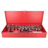 Juego de dados y accesorios cuadro de 3/4" en pulgadas, 17 piezas Urrea 55100H - imagen 7