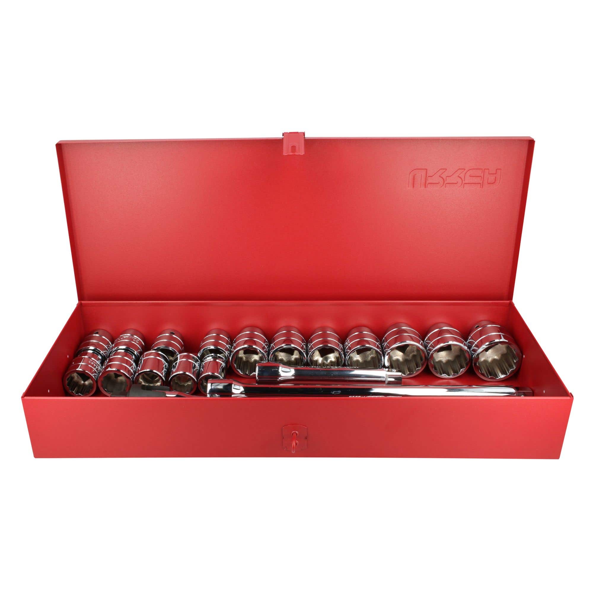 Juego de dados y accesorios cuadro de 3/4" métrico 6 puntas, 20 piezas Urrea 55200H - imagen 5