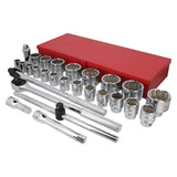 Juego de dados y accesorios cuadro de 3/4" métrico, 29 piezas Urrea 55202 - imagen 3
