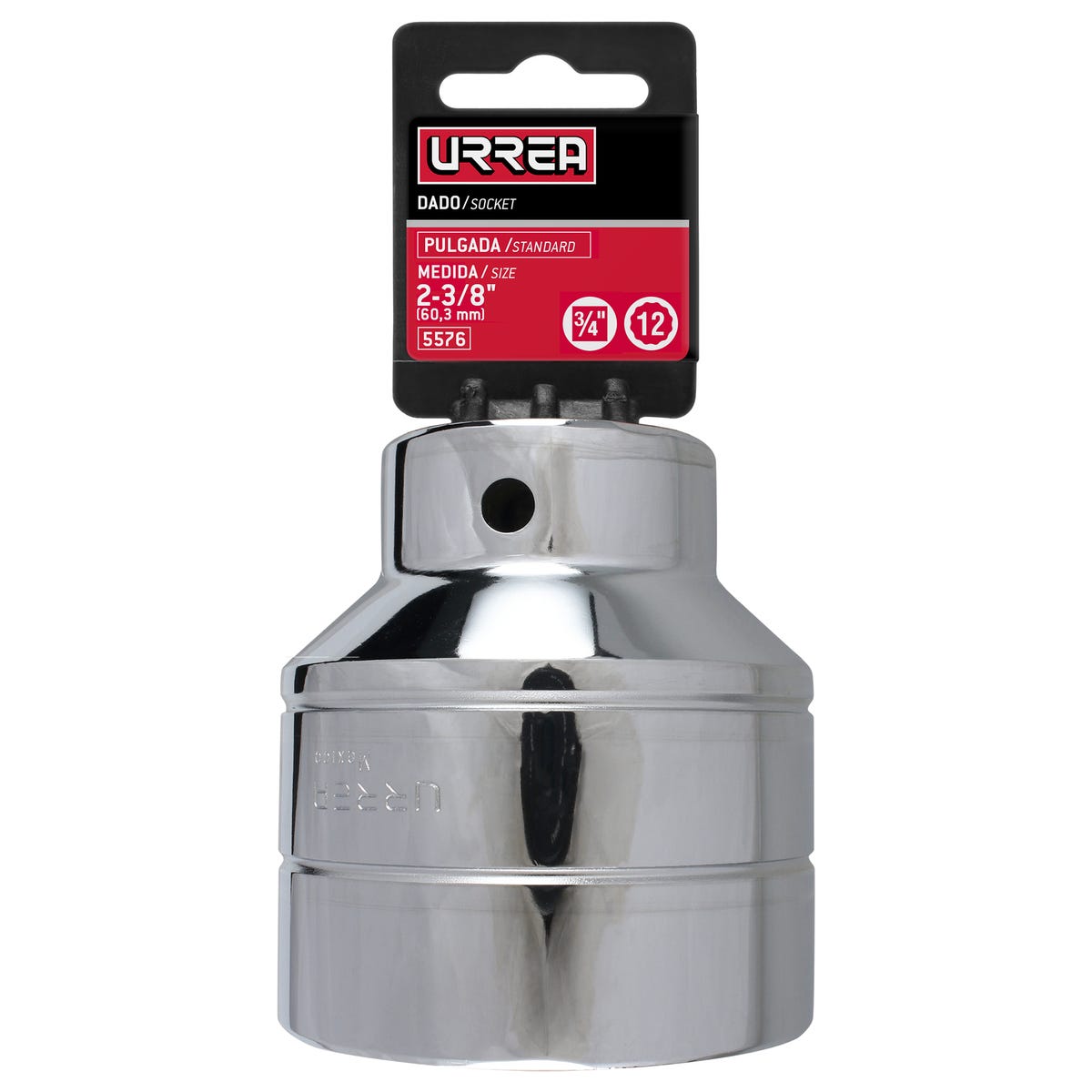 Dado cuadro de 3/4", 12 puntas, en pulgadas, 2-3/8" Urrea 5576 - imagen 3