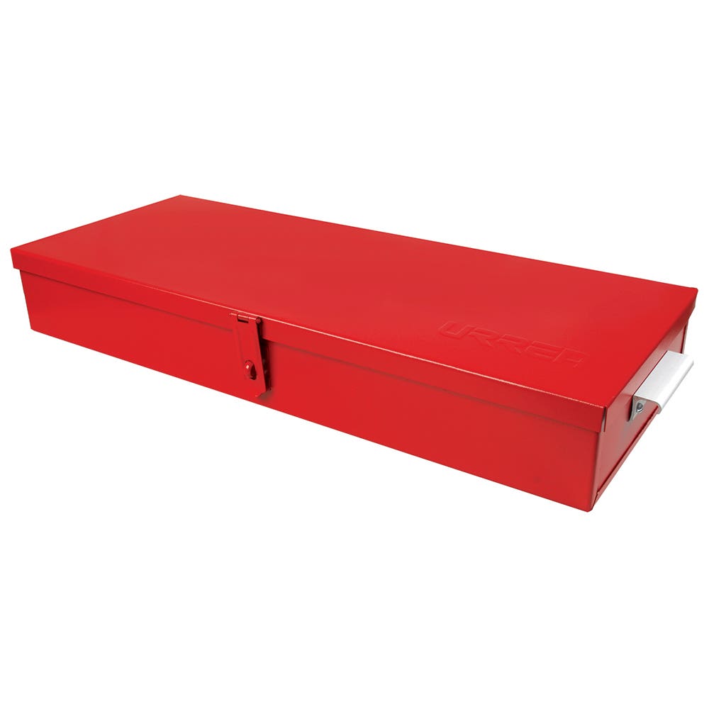 Caja metálica usos múltiples color rojo 23" x 9" x 3" Urrea 5696 - imagen 2