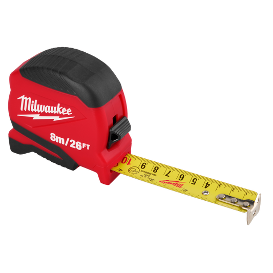Cinta métrica compacta de 8 m/26 pies Milwaukee 48-22-1726