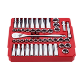 Juego de llaves de carraca y llaves de vaso de 47 piezas 1/2" con accionamiento métrico y SAE con CUATRO LADOS FLAT™ Milwaukee 48-22-9010 - imagen 3