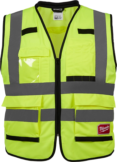 Chaleco de seguridad amarillo de alto rendimiento y alta visibilidad Clase 2: S/M (CSA) Milwaukee 48-73-5081